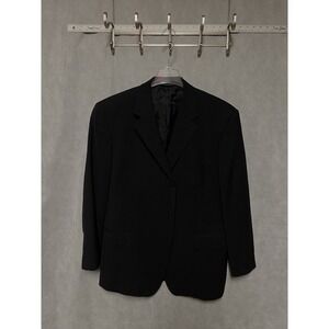 Roberto Villini Blazer‎ Men 44R Black Giammetti Piana Italy Wool Academia Luxury